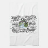 Keene, NH - Now & Then Geschirrtuch (Vertikal)