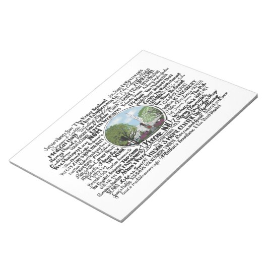 Keene, NH - Now & Then Notizblock (angewinkelt)