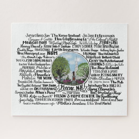 Keene, NH - Now & Then Puzzle (Horizontal)