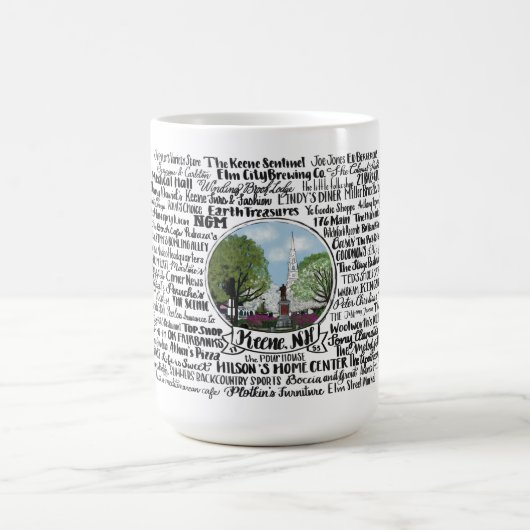 Keene, NH - Now & Then Verwandlungstasse (Zentrum)