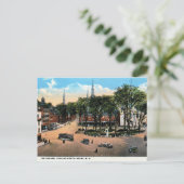 KEENE NH Town Square View, 1922 Vintag Postkarte (Stehend Vorderseite)