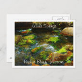 Keener Springs Poplar Bluff, Missouri Postkarte (Vorne/Hinten)