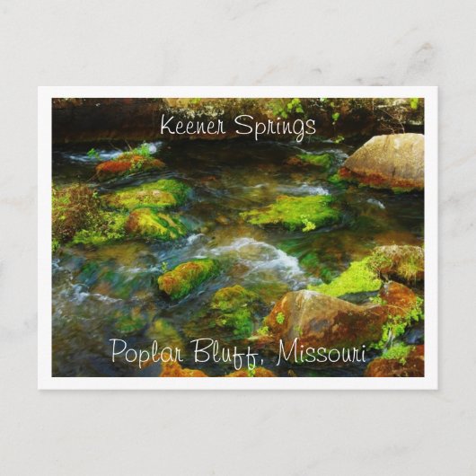 Keener Springs Poplar Bluff, Missouri Postkarte (Vorderseite)