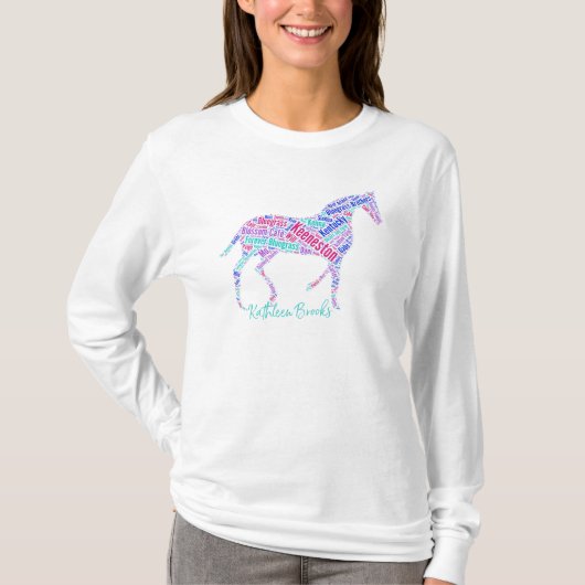 Keeneston Horse Long Sleeve T-Shirt (Vorderseite)