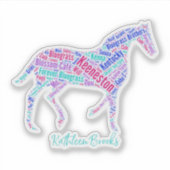 Keeneston Horse Vinyl Sticker (Vorderseite)