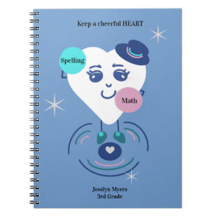 Keep a Cheerful Heart Klassiker Notizblock