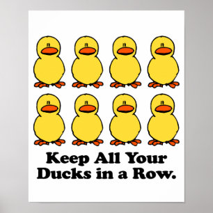 Keep All Your Ducks in a Row Poster