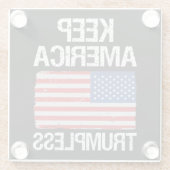 Keep America Trumpless III Glasuntersetzer (Rückseite)