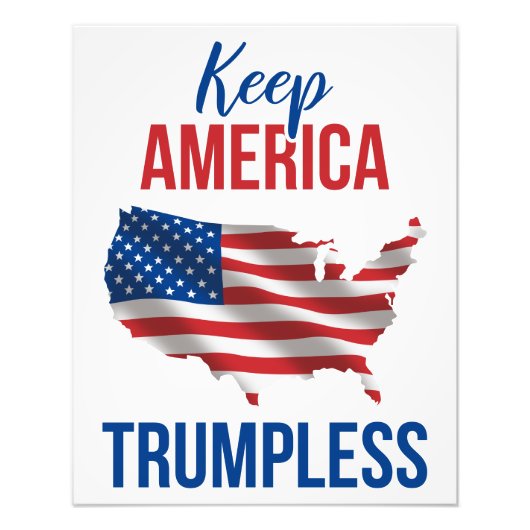 Keep America Trumpless V Fotodruck (Vorne)