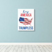 Keep America Trumpless V Leinwanddruck (Insitu (Holzboden))
