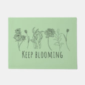 Keep Blooming Fußmatte (Vorderseite)