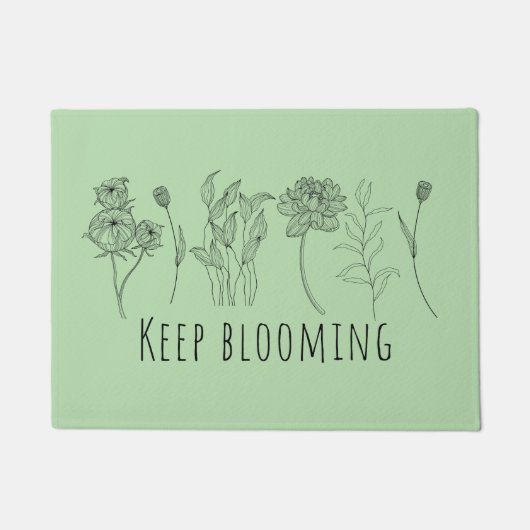 Keep Blooming Fußmatte (Vorderseite)