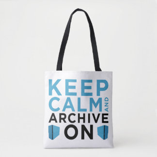 Keep Calm and Archive On (USA Tote) Tasche