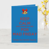 Keep Calm And Brace This Sen For Mad Friday Red Karte (Gelbe Blume)