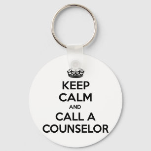 Keep Calm and Call a Counselor Schlüsselanhänger