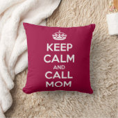 Keep Calm and Call Mom Kissen (Decke)