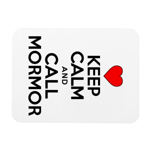 Keep Calm And Call Mormor Swedish Grandmother Magnet (Horizontal)