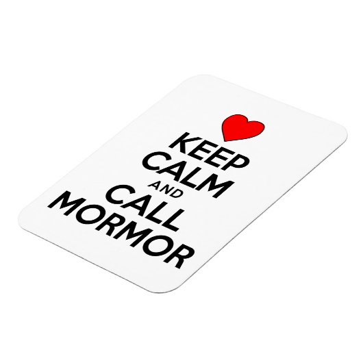 Keep Calm And Call Mormor Swedish Grandmother Magnet (Linke Seite)