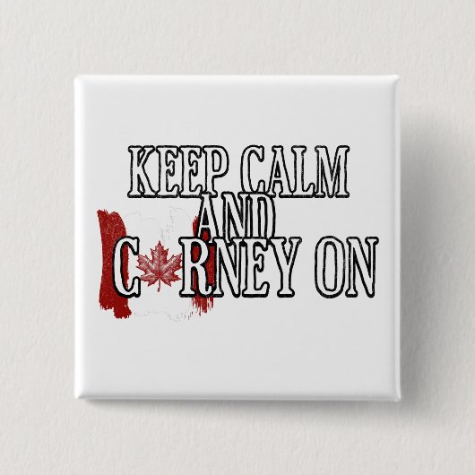Keep Calm and Carney On Button (Vorderseite)