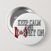 Keep Calm and Carney On Button (Vorne & Hinten)