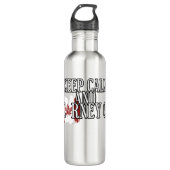 Keep Calm and Carney On Edelstahlflasche (Vorderseite)