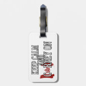 Keep Calm and Carney On Gepäckanhänger (Rückseite vertikal)