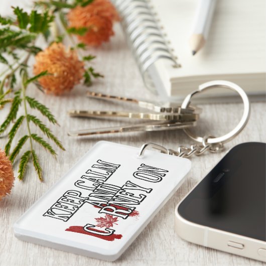 Keep Calm and Carney On Schlüsselanhänger (Vorderseite rechts)