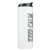 Keep Calm and Carney On Thermosbecher (Nach links gedreht)