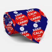 KEEP CALM AND CARRY ON 2 KRAWATTE (Gerollt)