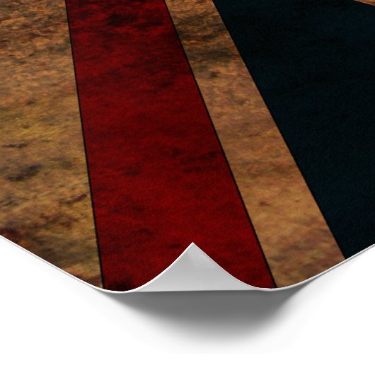 "Keep Calm and Carry On" auf Union Jack Poster (Ecke)