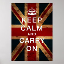 "Keep Calm and Carry On" auf Union Jack