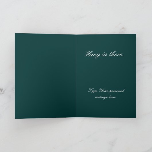 Keep Calm And Carry On Card Karte (Innenseite)