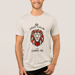 KEEP CALM AND CARRY ON D02 Tri-Blend SHIRT