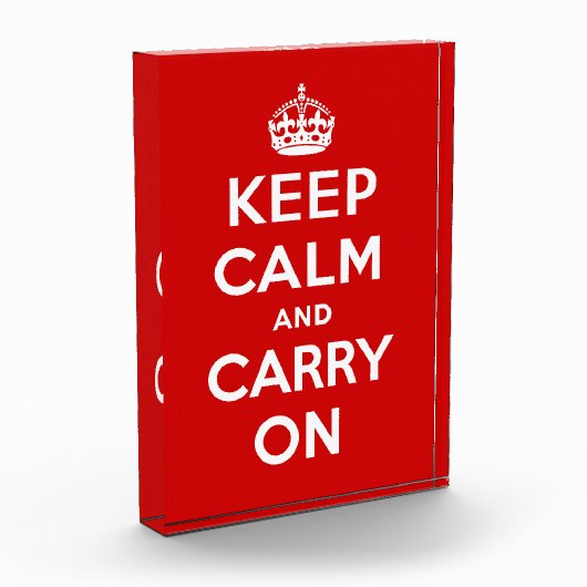 Keep Calm and Carry On Fotoblock (Links)