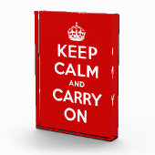 Keep Calm and Carry On Fotoblock (Rechts)