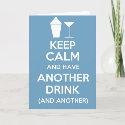 Keep calm and carry on greetings card karte (Vorderseite)