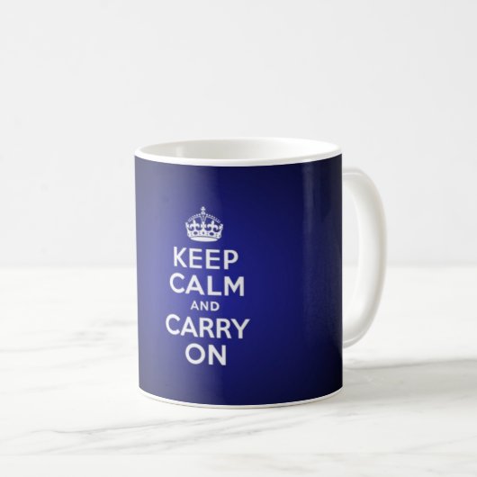 Keep calm and carry on kaffeetasse (VorderseiteRechts)