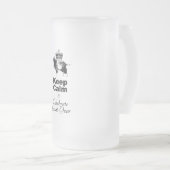 Keep Calm and Celebrate Goat year 2027 GBM Mattglas Bierglas (VorderseiteRechts)