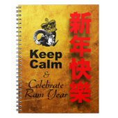 Keep Calm and Celebrate Ram Year 2027 NB2 Notizblock (Vorderseite)