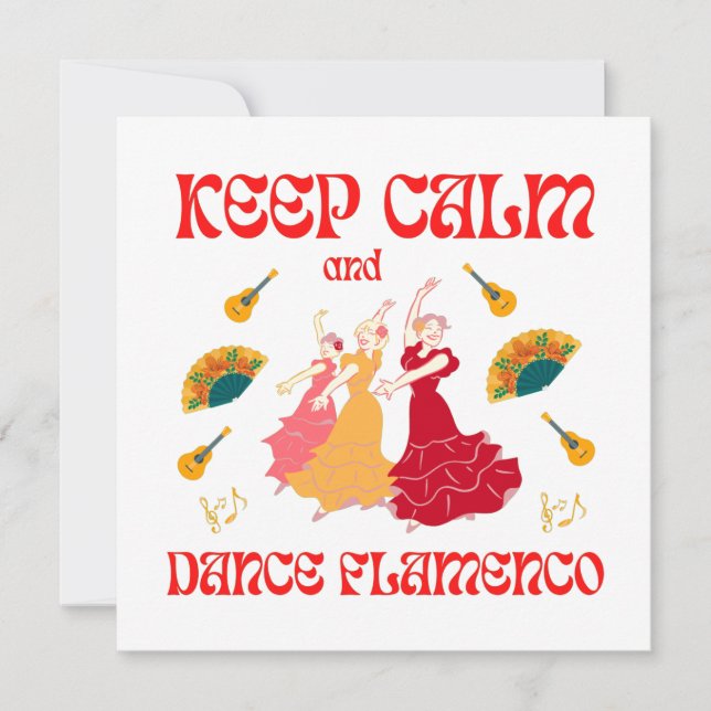 Keep calm and dance Flamenco (Vorderseite)