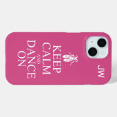 Keep Calm and Dance On Ballerina Shoes Pink Case-Mate iPhone Hülle (Rückseite (Horizontal))