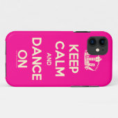 Keep Calm and Dance On Case-Mate iPhone Hülle (Rückseite (Horizontal))