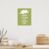 Keep Calm and Dino On print or poster (Küche)