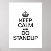 KEEP CALM AND DO STANDUP POSTER (Vorne)