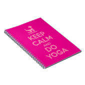 Keep Calm and Do Yoga Notizblock (Rechte Seite)