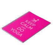 Keep Calm and Do Yoga Notizblock (Linke Seite)