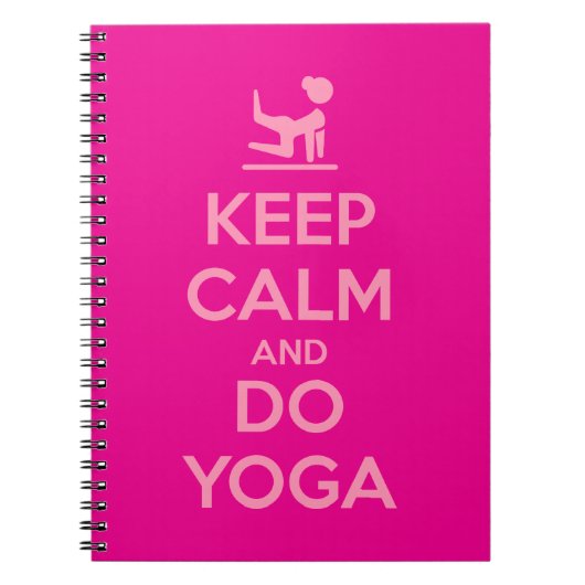 Keep Calm and Do Yoga Notizblock (Vorderseite)