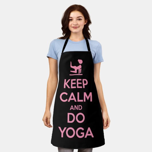 Keep Calm and Do Yoga Schürze (Getragen)