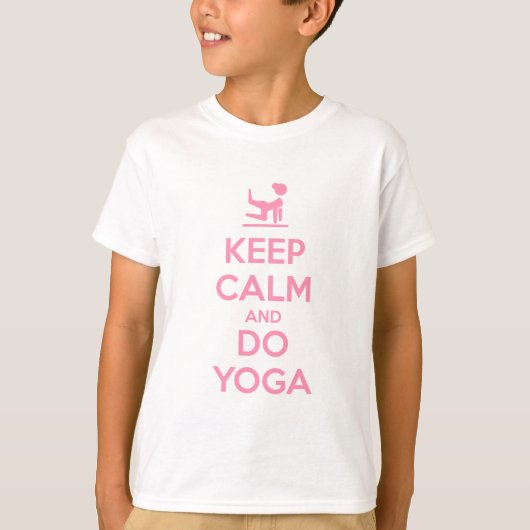 Keep Calm and Do Yoga T-Shirt (Vorderseite)