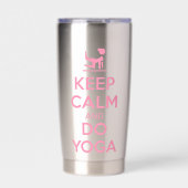 Keep Calm and Do Yoga Thermobecher (Vorderseite)